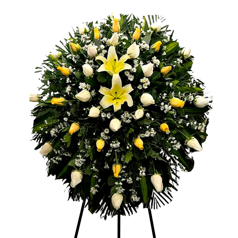 Corona Fúnebre Amarillo