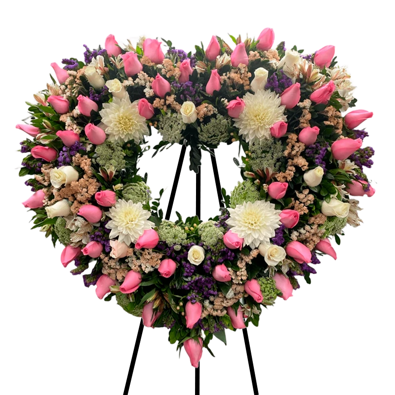 corazon rosa